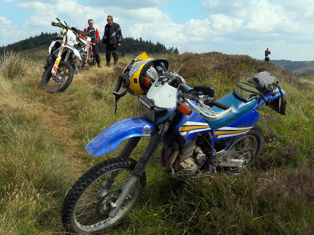 The TTR had a serious fault - blocked main jet.  But 500m from end of day one so got it home on the choke!  Stripped carb in campsite, found nothing but fixed it!  Steve found tons of crap in his, cleaned it all out and it made no difference at all!